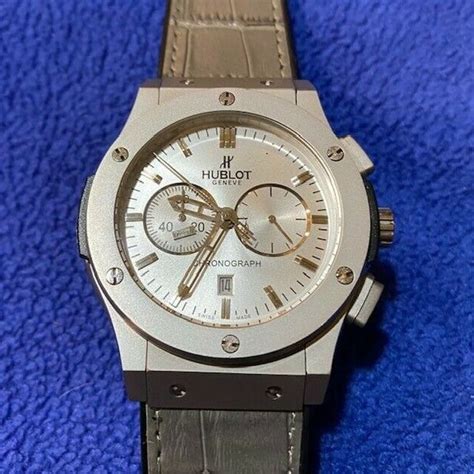 hublot geneve chronograph titanium.